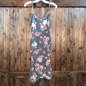 Floral and grey dress!